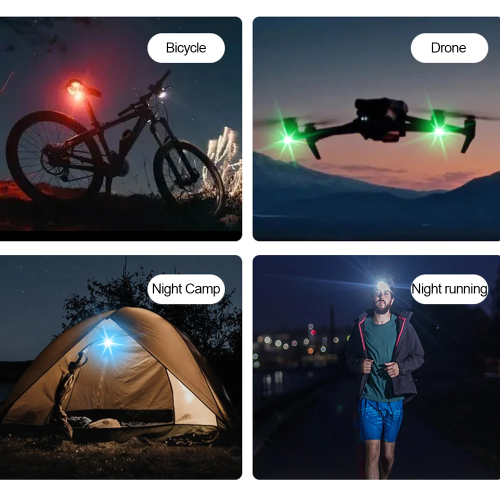 7 IN 1 LED Strobe Warning Light for Car Motorcycle Drone Wireless Remote Bright Flash Indicator Night Safety Universal Fit image 6
