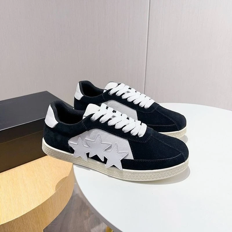 2025 أحذية رياضية رجالية من جلد الغزال خمر ستار منخفضة أعلى تنوعا مقاومة للاهتراء تنفس مريحة أحذية رياضية غير رسمية #1