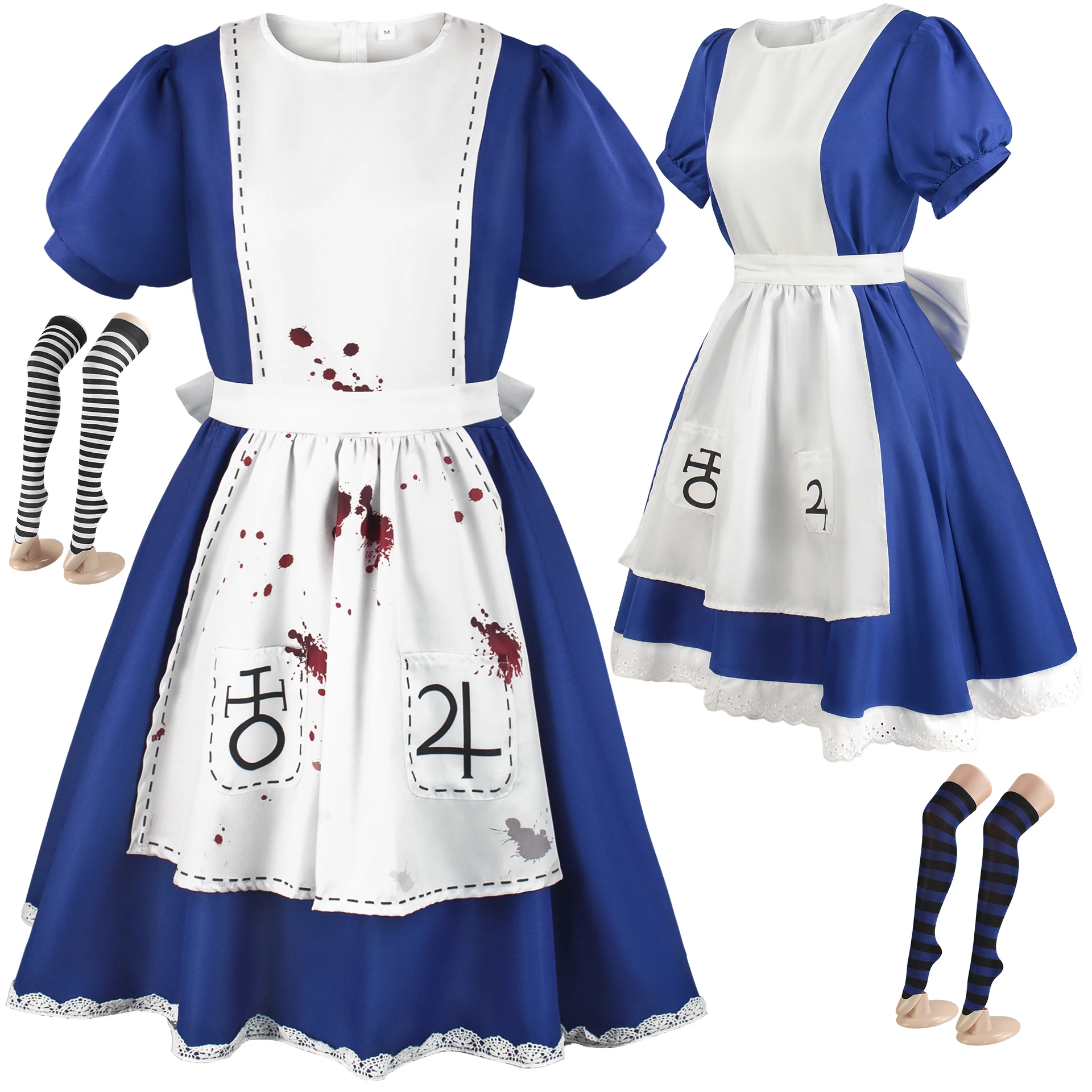 Thumbnail 2 - #21 Most Popular Maid Costume Dresses with Apron Sets