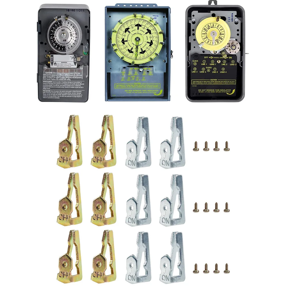 Kit de trípode de interruptor de tiempo de 6 pares para Intermatic 156T1978A T101 T102 T103 T104 102-20 104-20 T104M T104R T101M T101R Control de tiempo