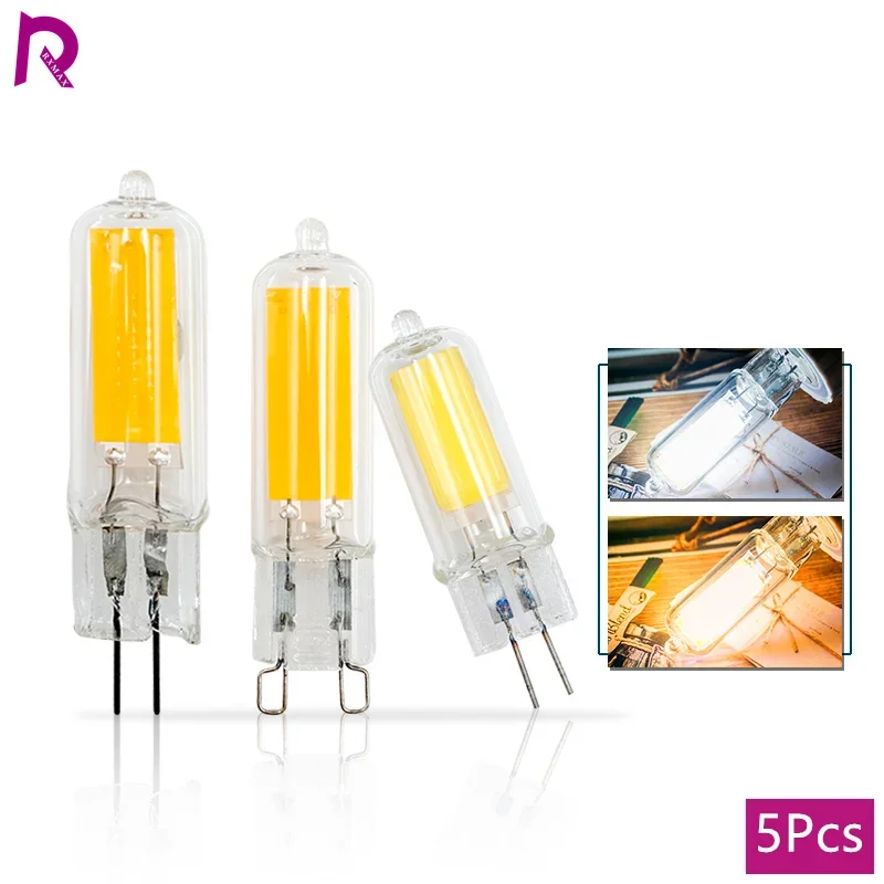 

5pcs G4 G9 Led Bulb AC 220V 6W 9W COB Cold/Warm White Bombillas for Home Light Bulbs Crystal Chandelier Replace Halogen Lamp