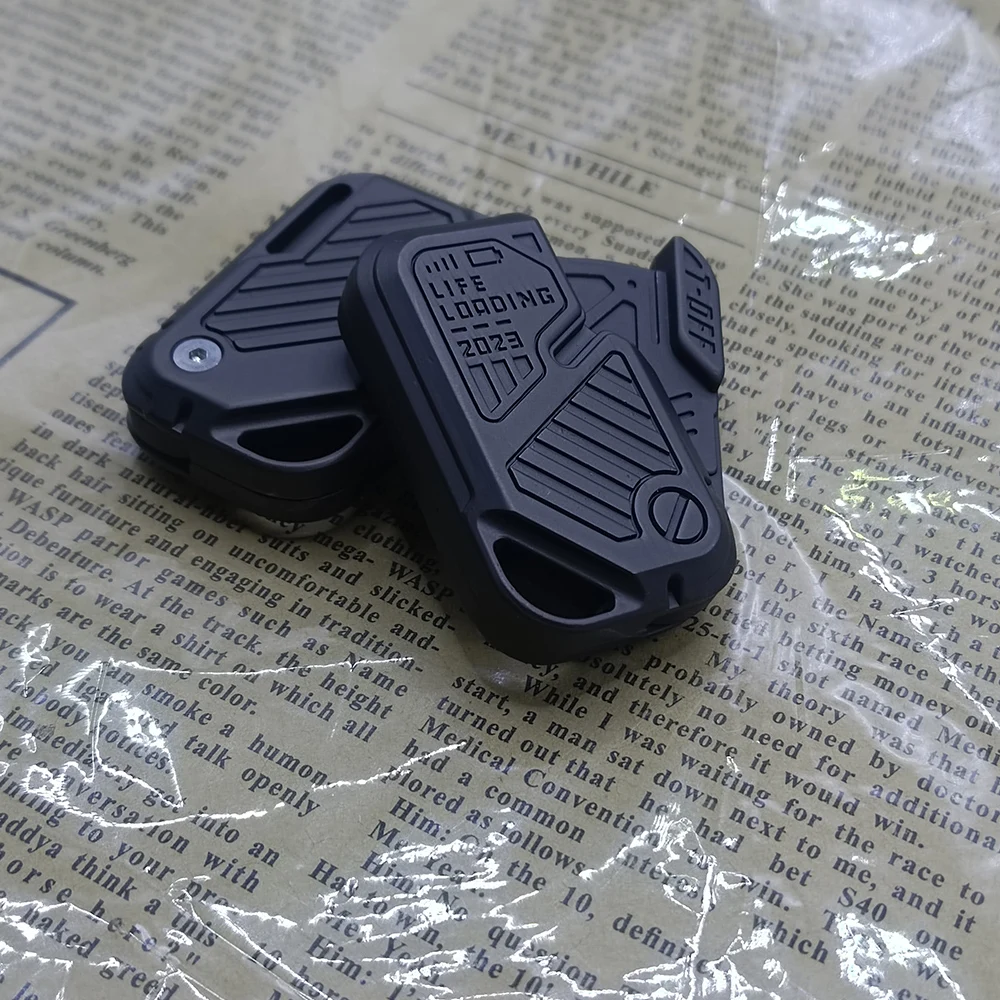 Edc brinquedos fidget sliders de ponta do dedo brinquedo de mesa adulto alívio do estresse metal magnético girando empurrar cartão presente fidget spinner