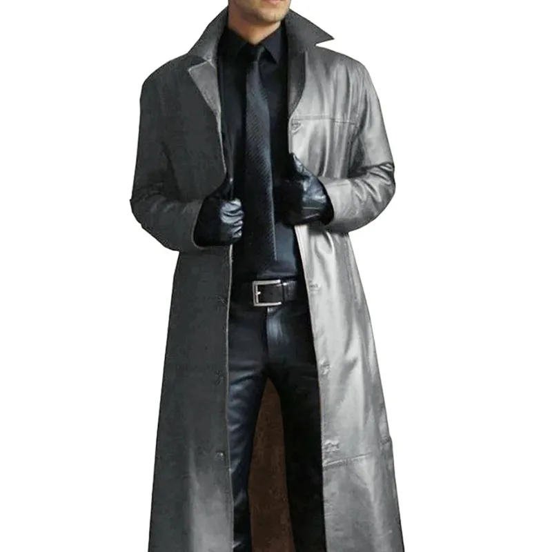 

Мужская модная куртка, однотонная облегающая куртка из искусственной кожи, новая коллекция осени 2024 года