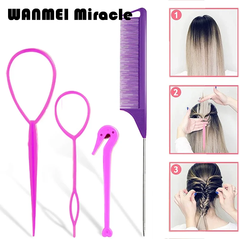 4Pcs French Braidin…