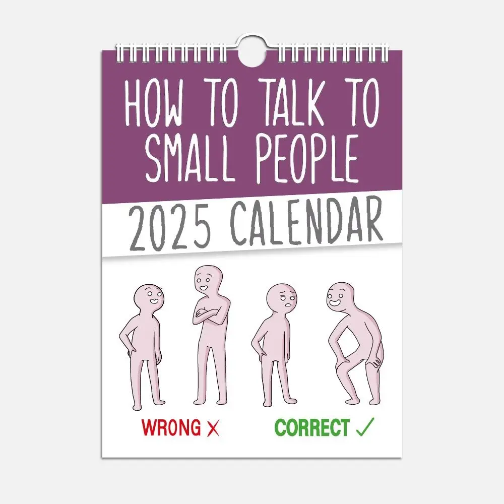 Daily Weekly Monthly Planner 2025 Calendar Paper Hangable Desktop Calendar Home Ornaments How To Talk To Small People Calendar