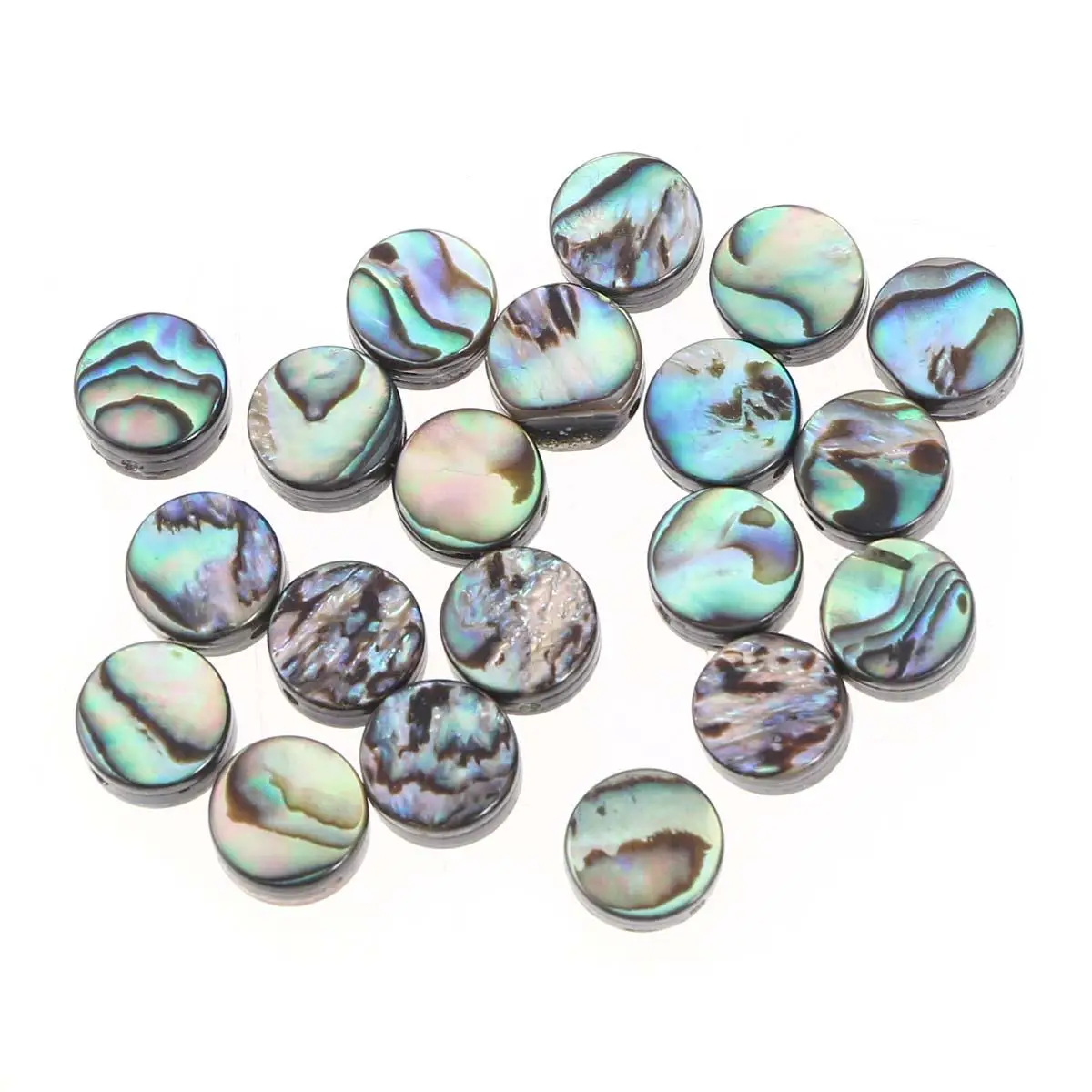 

20pcs Abalone Shell Beads 10MM Jewelry Accessories Loose Beads DIY Crafts Materials Necklace Bracelet Pendant Kids Creativity