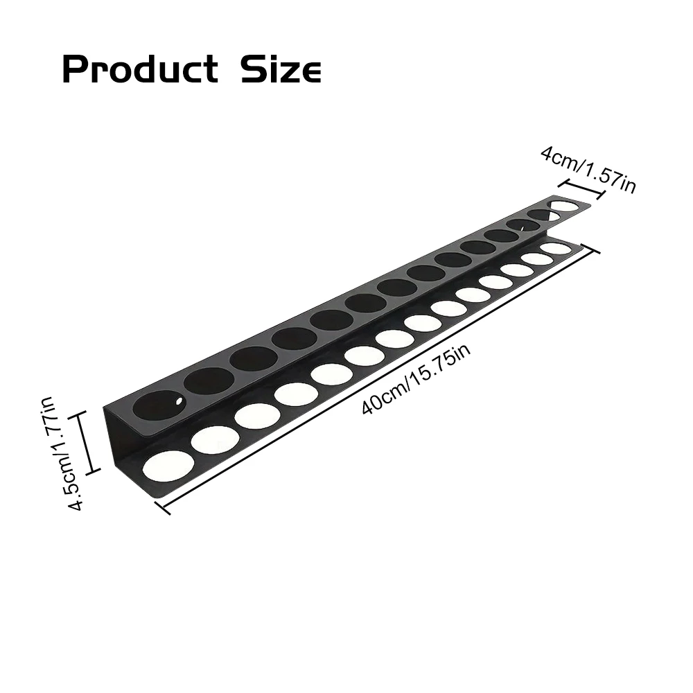 14-hole Wall-mounted Hardware Tool Storage Rack Workshop Hand Tool Organizers Screwdriver Rack Tool Rack Pliers Holder Tool