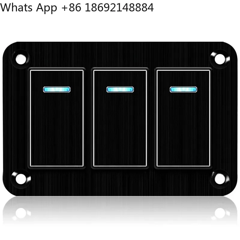 for New Car Center Console Panel Switch Waterproof Self-locking Ship Type 220V Switch Combination Panel