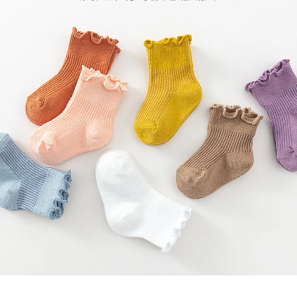 Baby socks Spring and autumn cotton newborns sokken mid-calf loose socks for chubby babies sock chaussettes bebe cotton sock