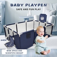 Baby Playpen for Children Large Size Baby Playground Infant Safety Barriers Dry Balls Pool Newborn Stocking Activity Game Park