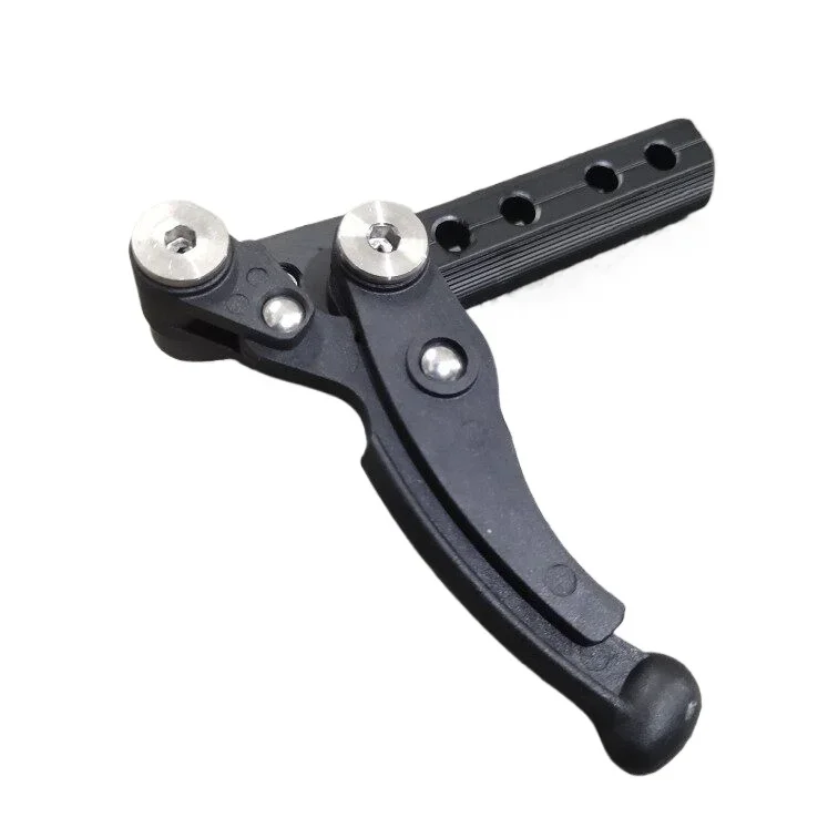 Premium Side Mount Scissor Brake for Sports Wheelchair, Black Hand Brake With Optional Clamp Blocks