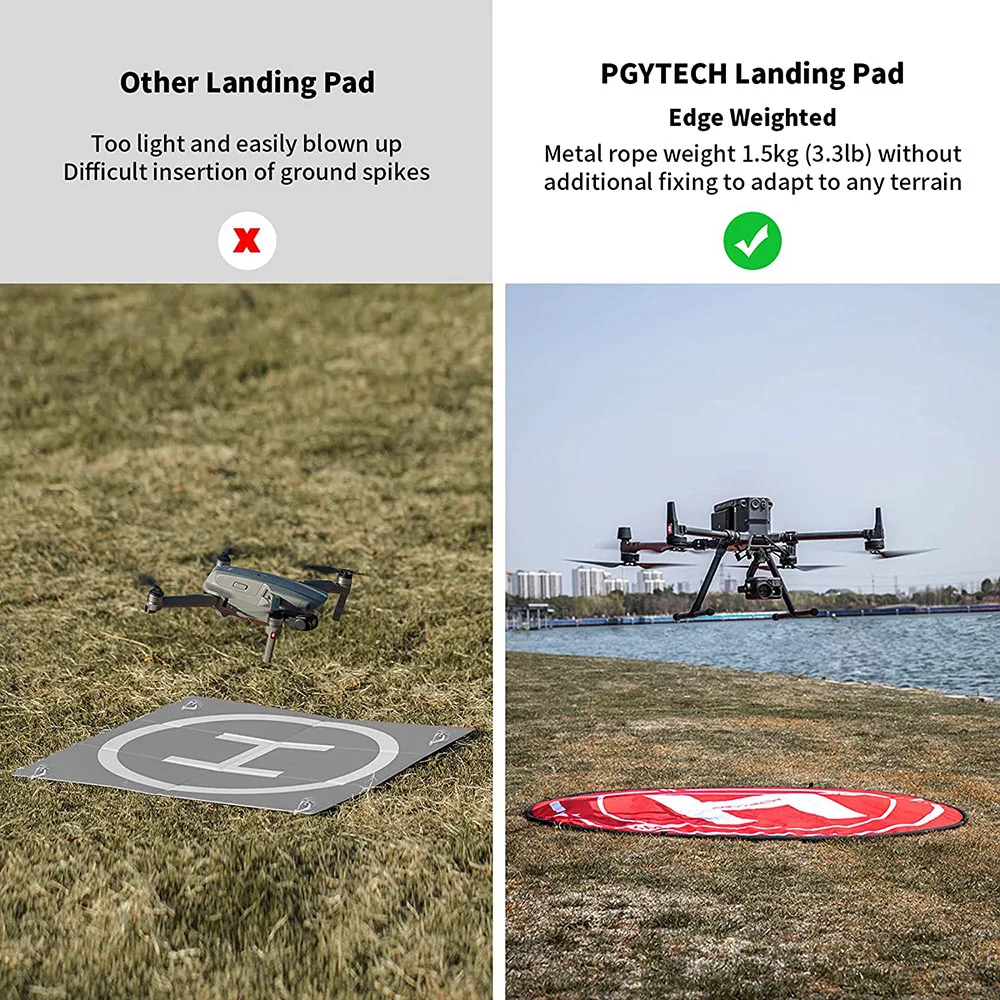 طائرة هليكوبتر PGYTECH بدون طيار قابلة للطي طائرة إطلاق حصيرة ل DJI Mini 3/Mavic 3/Mini 3 Pro/Air 2/2s/ RC طائرات هليكوبتر بدون طيار