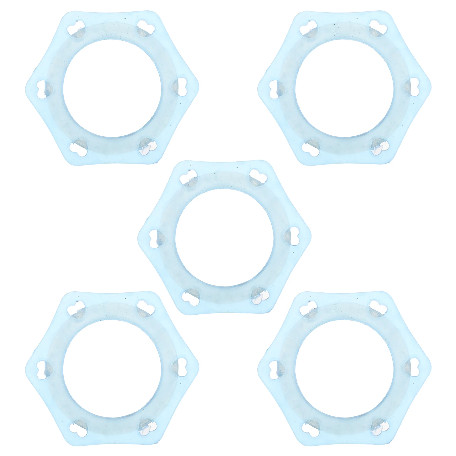 

5pcs Glow In The Dark Anti-Rolling Microphone Rings Skidproof Rubber Rings For Wired Wireless Mics Bar Ktv Mic Anti-Slip Ring
