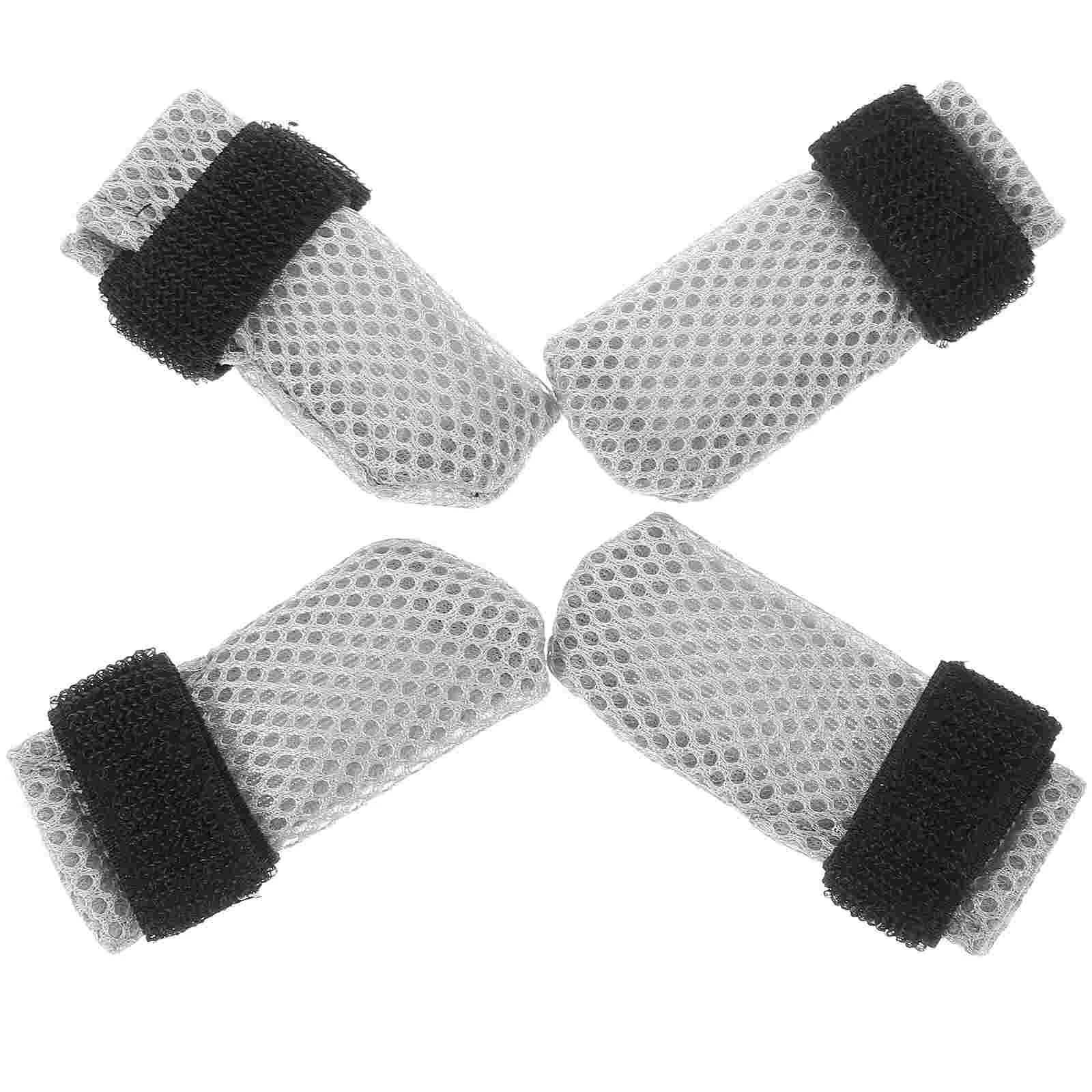 4 Pcs Anti Scratch Cat Shoes Pet Kitten Claw Caps for Cats Dog Mittens Paws to Scratching