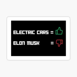 Tesla Bumper Electric Cars Yes Elon 5PCS Stickers for Room Wall Water Bottles Cartoon Kid Luggage Anime Bumper Background Print