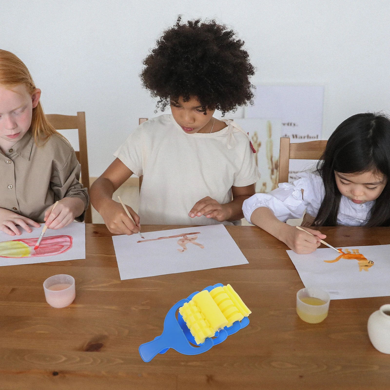 

12Pcs Sponge Painting Roller Kids Painting Brush Graffiti Brush Children Paint Sponges for Artistic Creation Paint Sponge