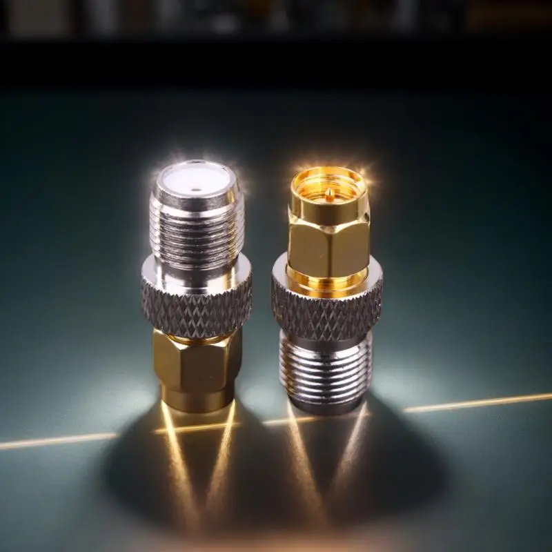 2pcs/Group SMA Male Turn F Conversion Head Smaj/FK SMA Internal Female Copper RF Thread Inner Needle Turn F External Thread Inn