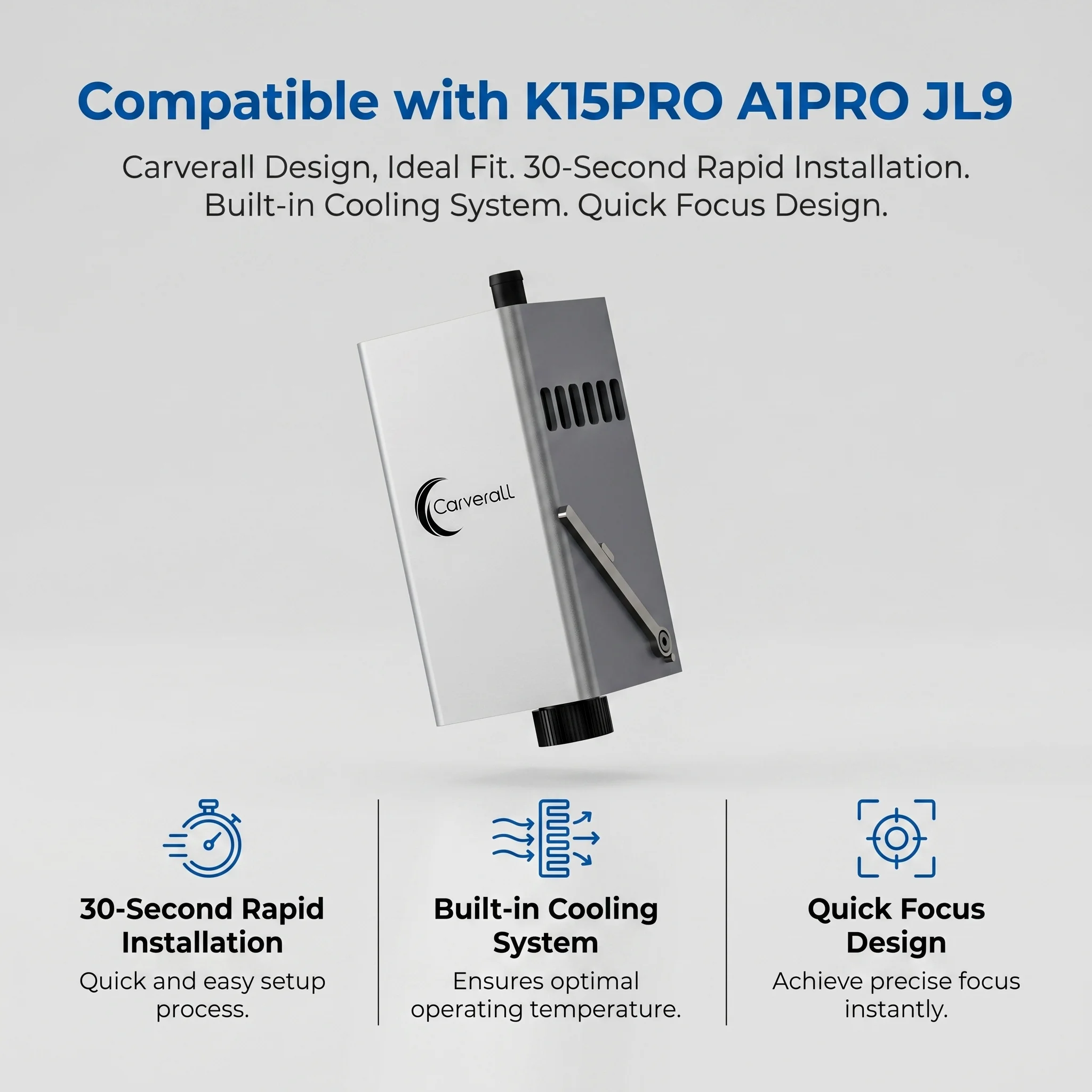 IR 1064nm Infrarot-Laserkopfmodul Ersatz für K15Pro A1PRO JL9 Design - Geeignet für Metall Kunststoff Edelstahl – Detail 2