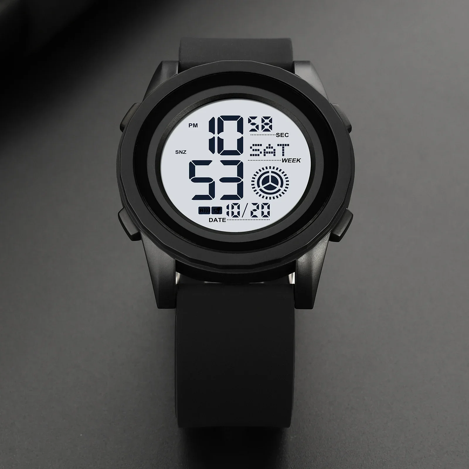 SKMEI 남성용 남성용 백 라이트 스톱워치 시계 5Bar 방수 날짜 알람 시계 야외 군사 카운트다운 스포츠 손목 시계 2082