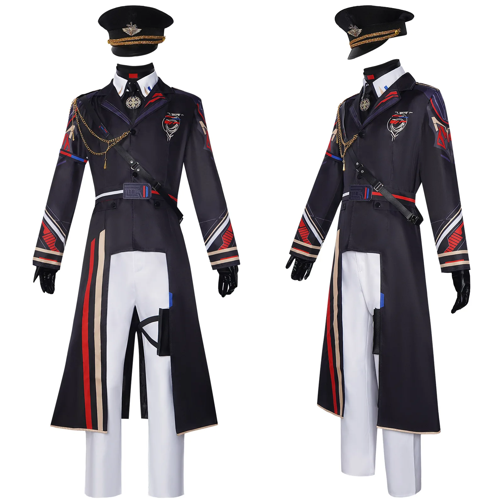2026 جديد لعب الأدوار الزي الطيار موحدة مجموعة الحب لعبة شقيق تأثيري حلي مع قبعة فستان الهالوين مجموعة #6