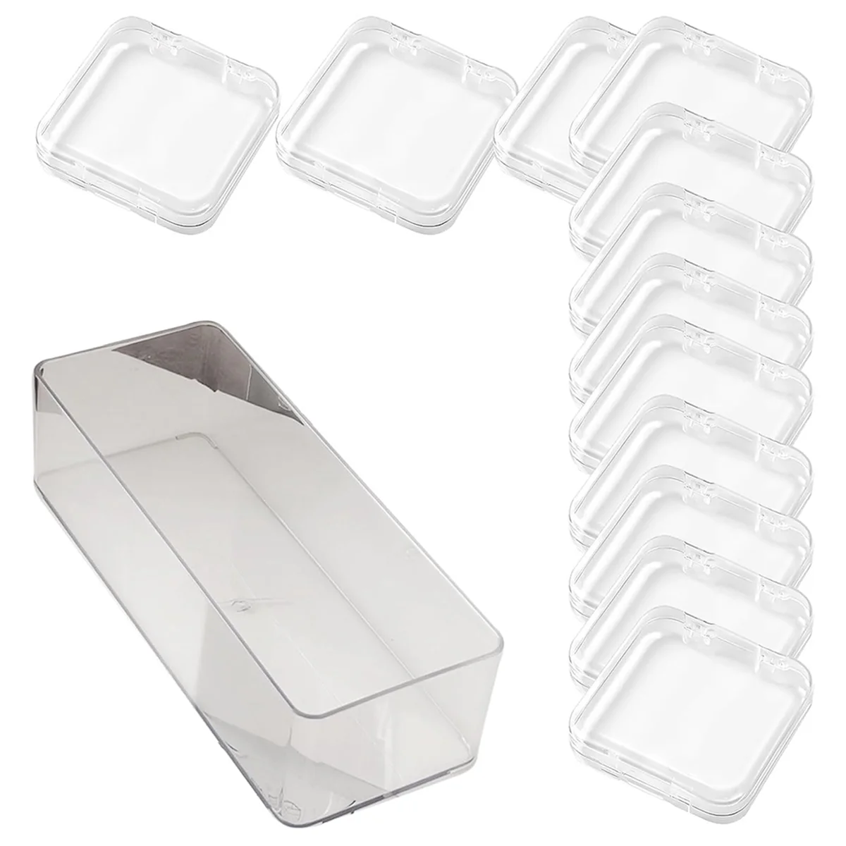 Abjs caixa de organização de pulseira acrílica de grande capacidade, pulseira prática, vitrine de joias para entusiastas de joias, pequena