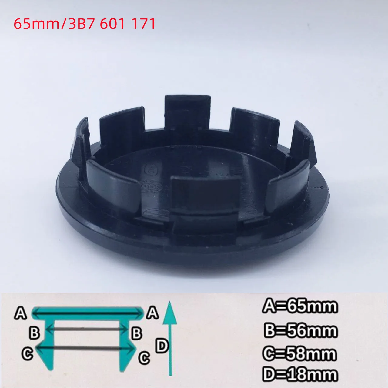 4 Stück 56 mm 60 mm 65 mm 68 mm für Fahrzeugräder, Auto-Radmitten-Aufkleber, silberfarben, schwarz, Felgenkappen, Durchmesser, Logo, Nabenabdeckung, Abzeichen-Abziehbilder – Detail 6