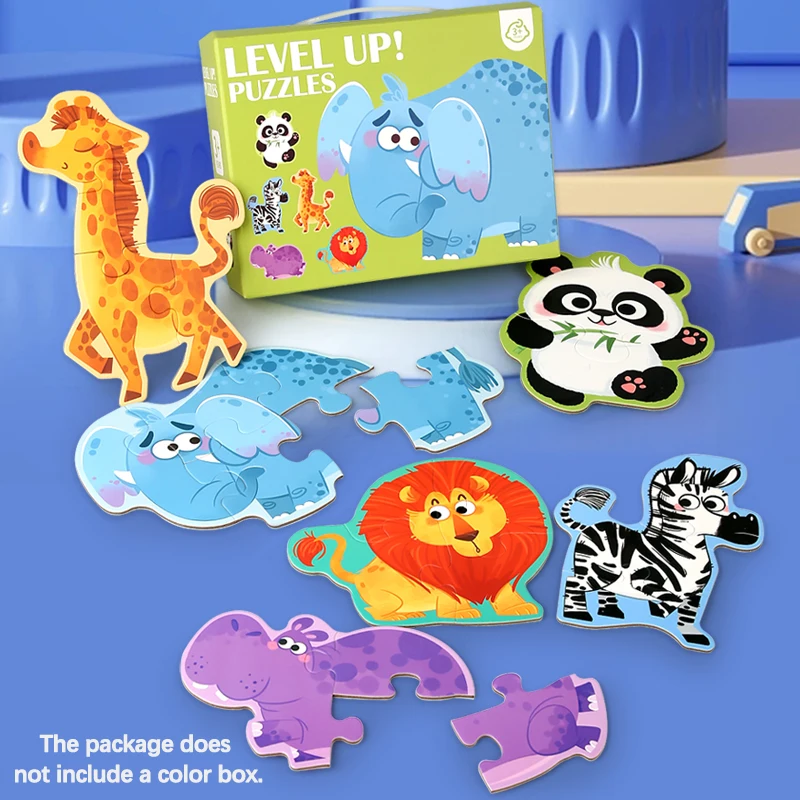 กล่องของขวัญปริศนาเพื่อการศึกษา 6-in-1 สำหรับเด็ก ของเล่นที่เหมาะสำหรับผู้เริ่มต้น เกมพกพาสำหรับการเดินทาง ของขวัญที่เหมาะสำหรับเด็ก พร้อมภาพประกอบที่สนุกสนาน