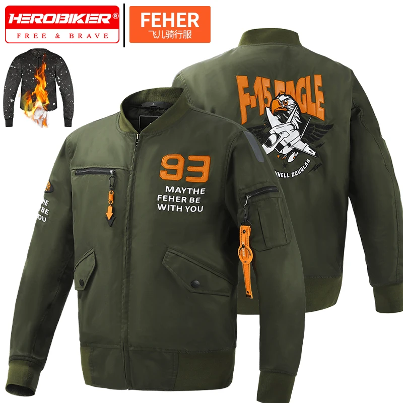 

Мужская мотоциклетная куртка, износостойкая куртка-бомбер, зимняя куртка для верховой езды по бездорожью, мотоциклетное байкерское пальто, водонепроницаемое для четырех сезонов