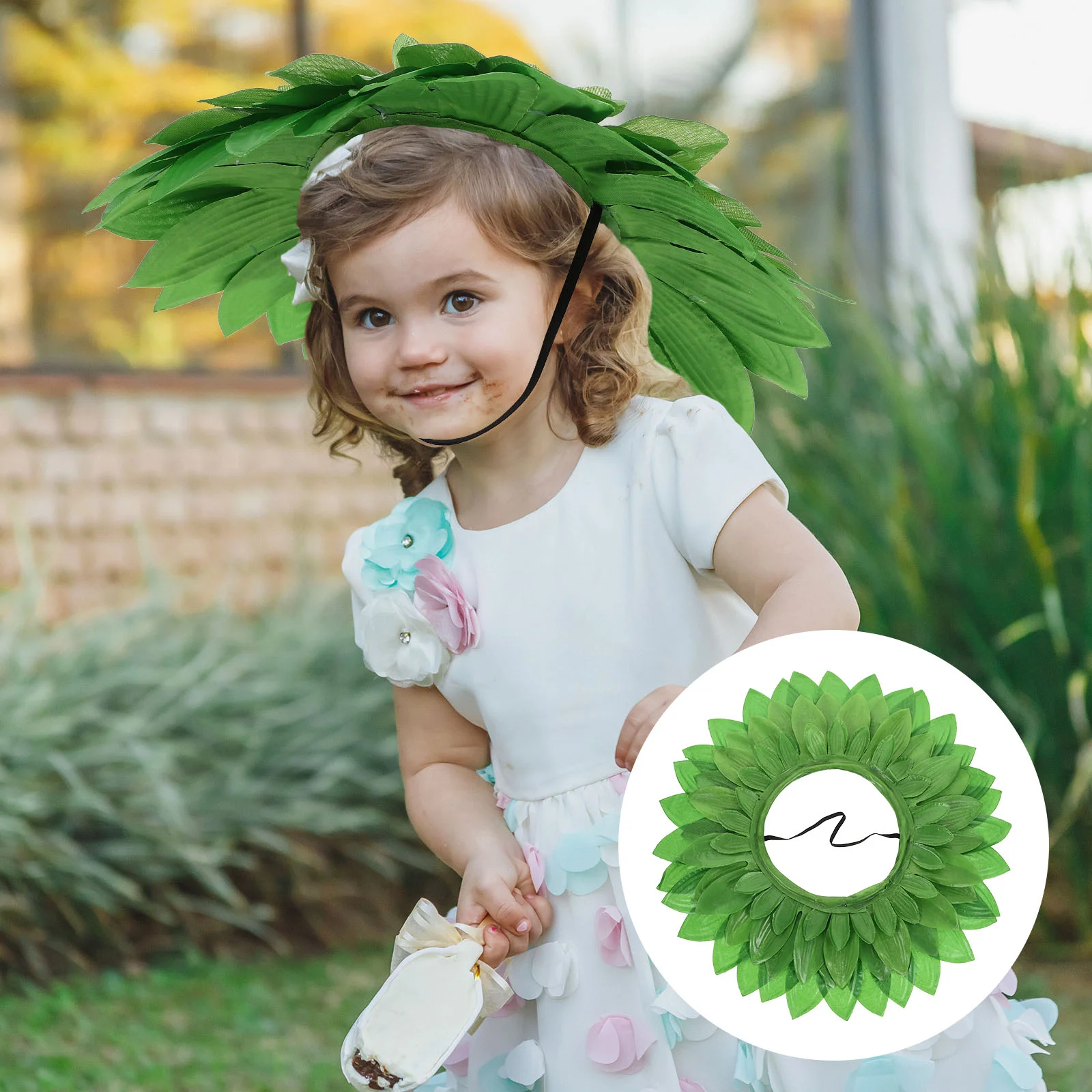 Tocado de flores, sombrero de girasol para niños, diadema para niños pequeños, aro de pelo de tela de seda