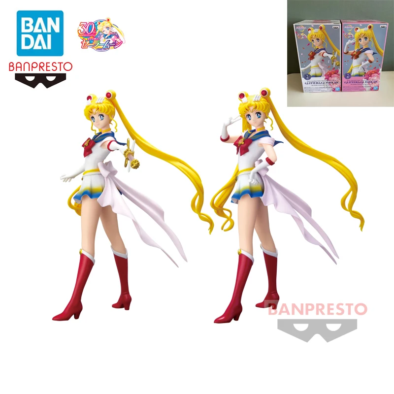 

In Stock Original Banpresto Anime Sailor Moon Tsukino Usagi Figure Glitter&glamours 23Cm Model Collection Toys for Boys Gift