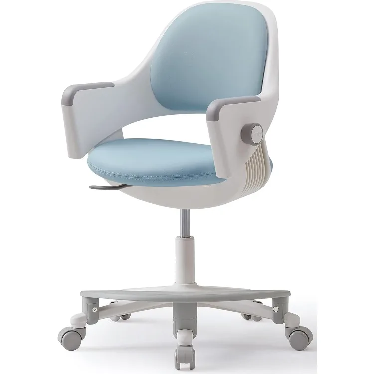 Ringo Study Desk Chair : Ergonomic Study Chair with Footrest, 4-Step Growing Function, Adjustable Seat Height, Sit-Locking