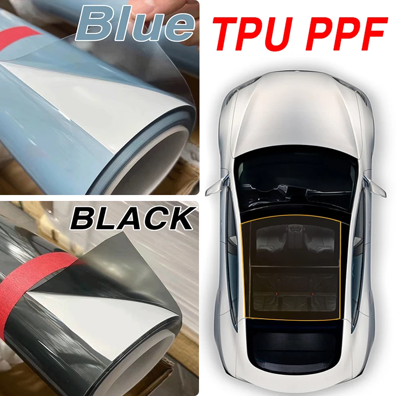 VLT79% Rainroof sunroof ppf protection film anti fouling TPU Car Wrap Vinyl Skylight Ice Armor Blue Car Paint Protection Film