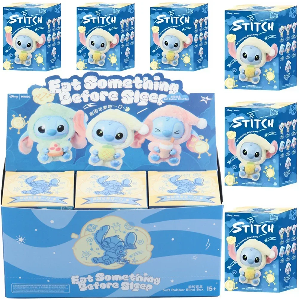 

Горячие продажи Stitch Blind Box Bag Eat Some Thing Before Sleep Series Виниловый кулон Милая кукла Mystery Box Пушистая кукла-сюрприз в подарок