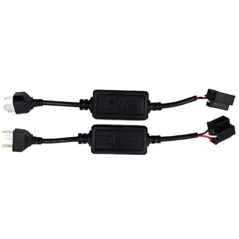 Relay H4 Anti Flicker Harness Error Free Decoders Fit 7 Inch H4 LED Headlight for Jeep Wrangler JK Accessories US