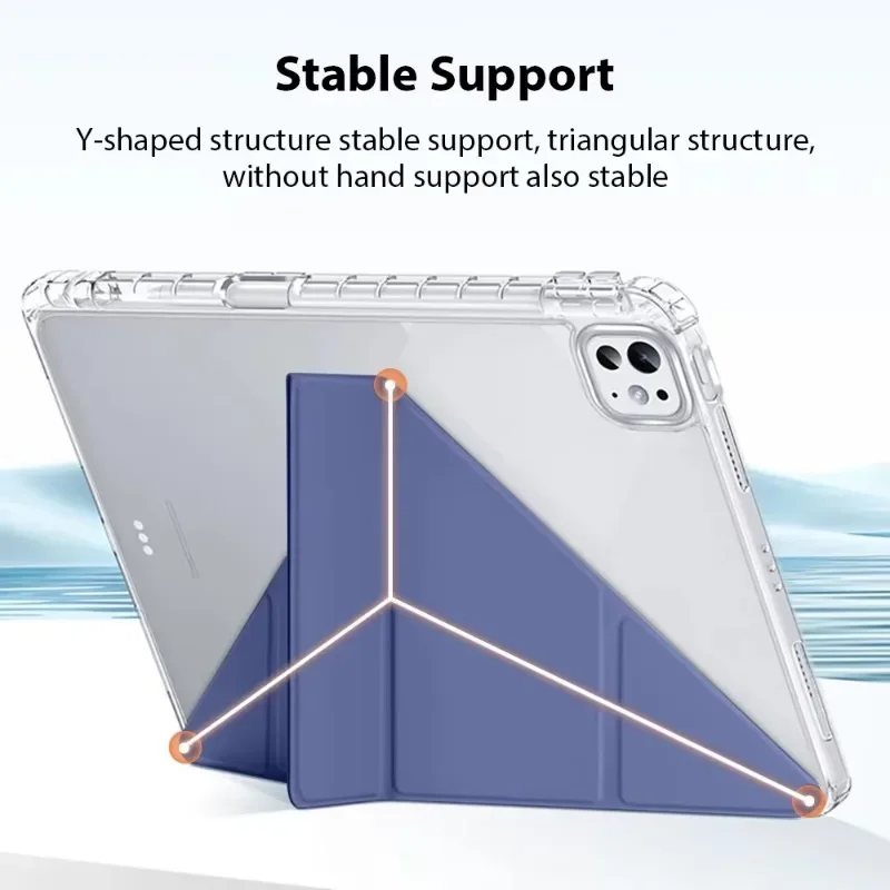 Capa para ipad pro13 11 mini 6 7 funda para ipad 10a geração 10.9 7a 8a 9a 9.7 10.2 polegadas acessórios de capa com suporte para caneta