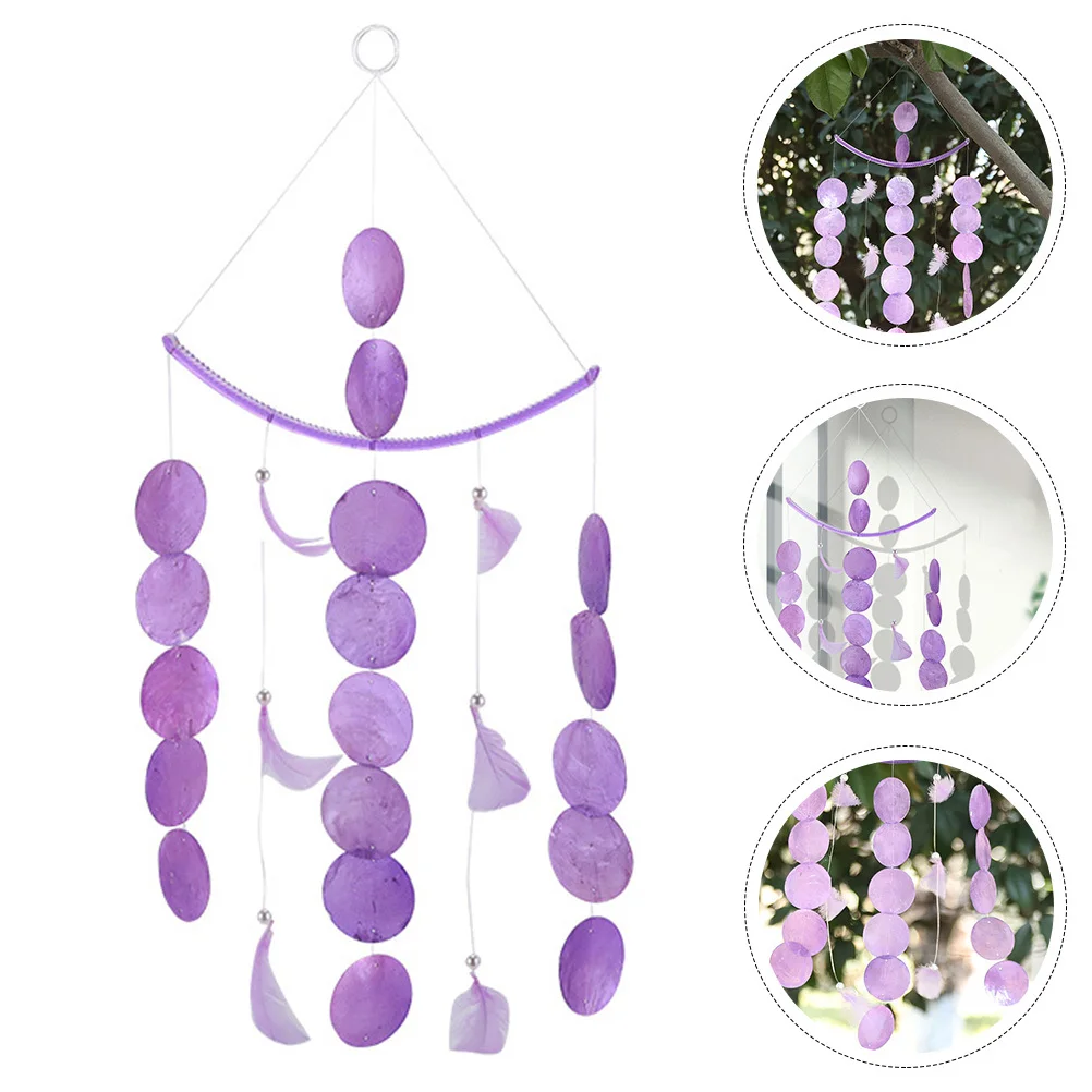 

Romantic Seashell Wind Chime Natural Hanging Wind Bell Outdoor Garden Home Decoration Ornament Home Decoration