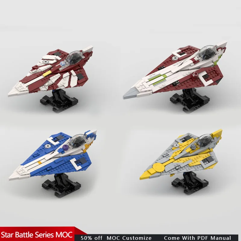 ชุดประกอบโมเดลยานรบอวกาศ Delta-7b รุ่น Delta-7 Aethersprite-class จำนวน 4061 ชิ้น ของสะสม MOC ประกอบเองได้ ของเล่นสำหรับเด็กผู้ชาย ของขวัญเทศกาล