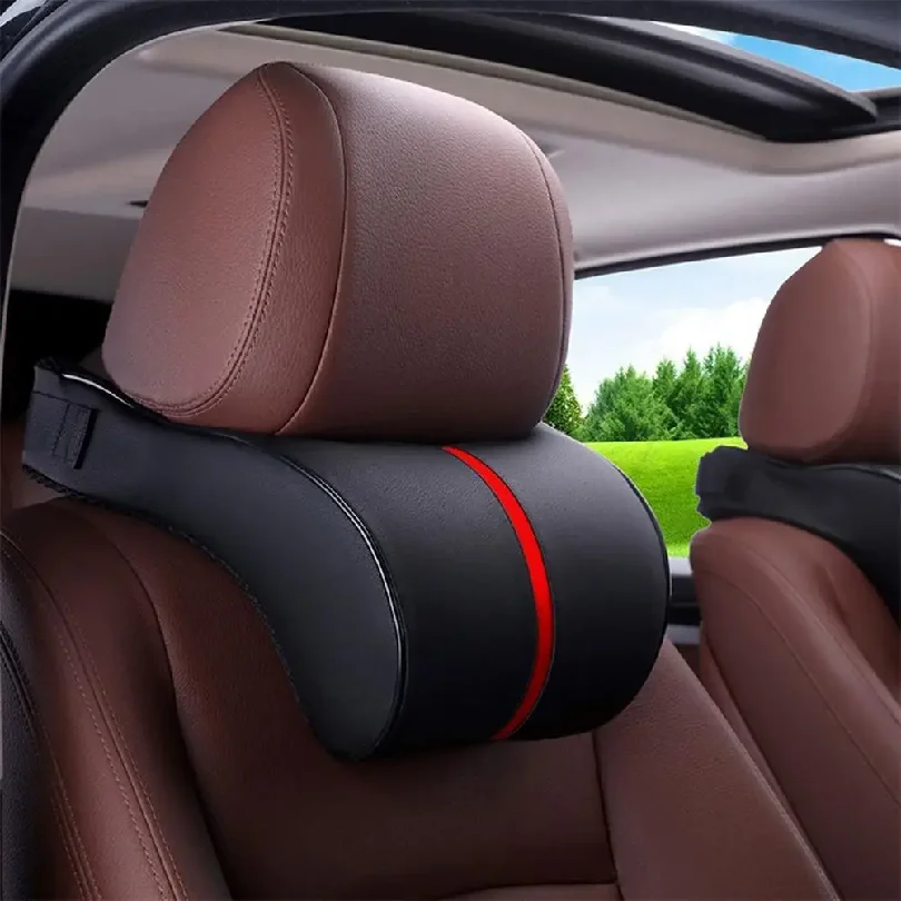 Car Headrest Pillow - Memory Foam Cushion with Ergonomic Design for Ultimate Pressure Relief Long Drive Comfort 3