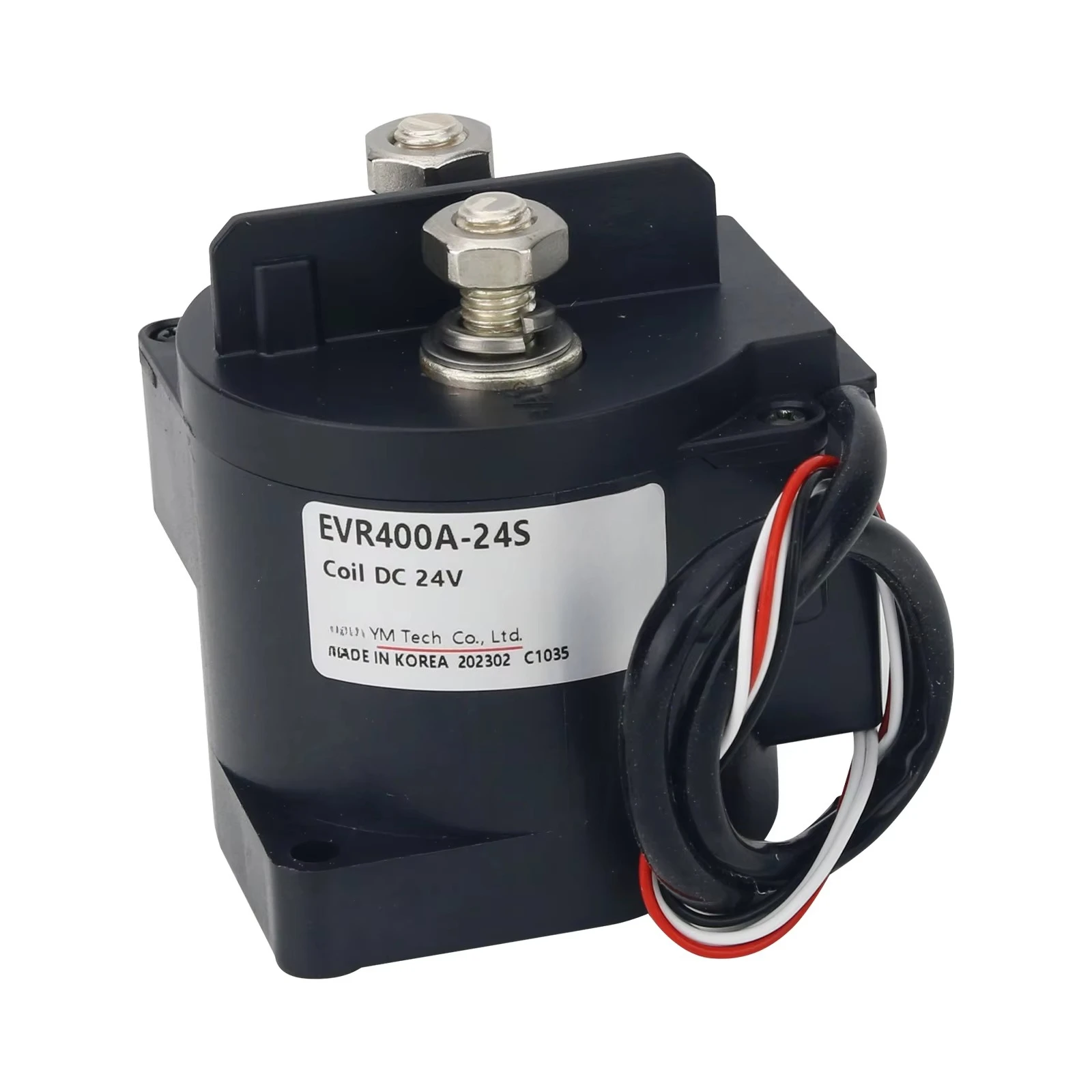 Teseek 4-Wire New Energy Resources EVR400A-24S Coil 24VDC 320V/400A Electromagnetic Relay DC Relay Contactor