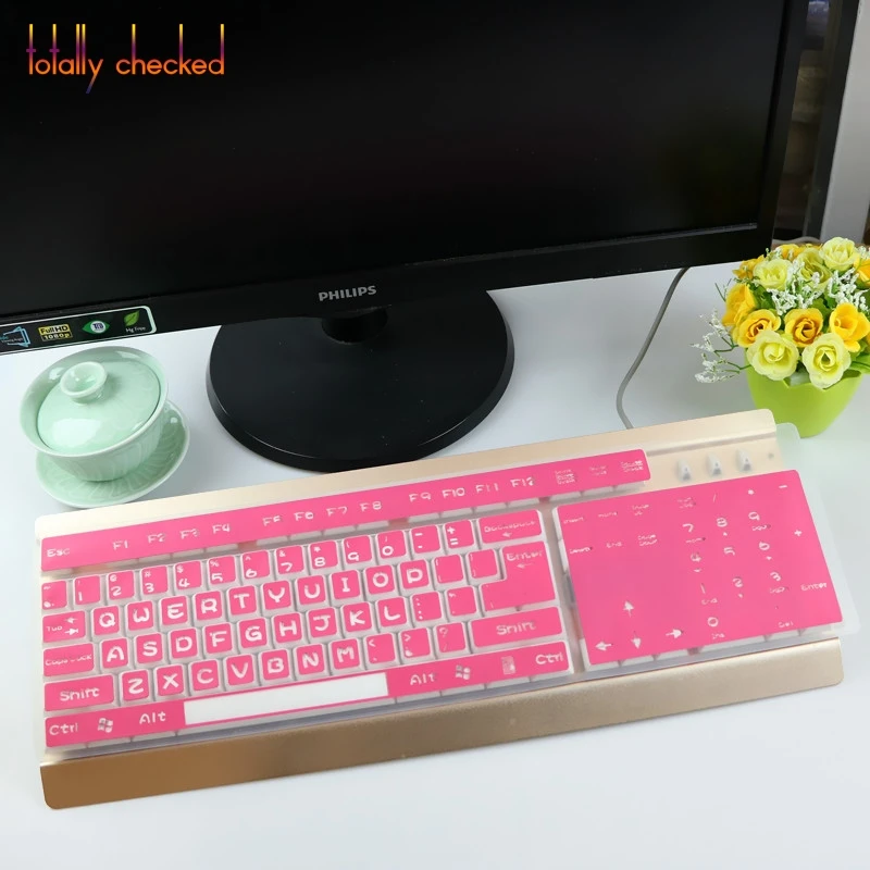 For Logitech K120 G810 G610 RGB Desktop PC Mechanical Gaming Keyboard  skin guard compute Silicone Keyboard Cover Protector Skin