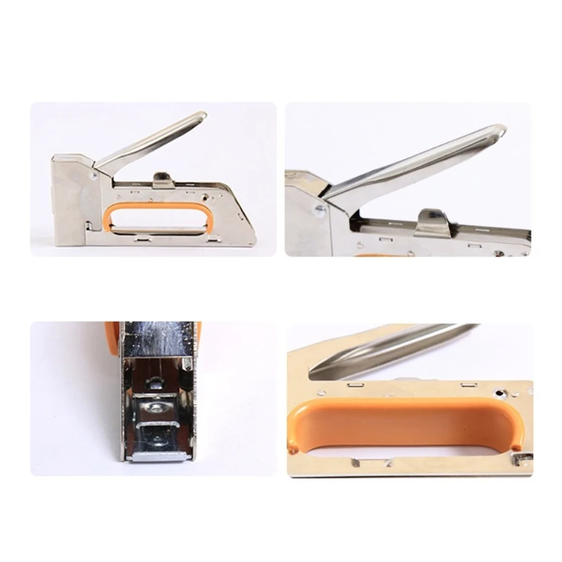 Stapler Furniture Heavy Duty Staple Guns Construction Stapler For Wood Stainless Steel Metal Hand Tool Guns Dropship