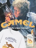 Retro Car Camel Cigarettes Cotton T-Shirt Vintage Tops Tee Short Sleeve Casual Streetwear Women Men Clothing Motosports Tee Tops