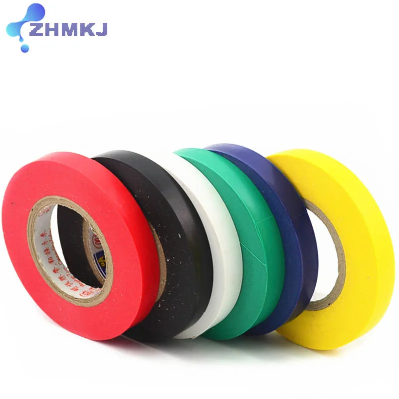 Electrical Tape PVC Insulating Wear-resistant Flame Retardant Waterproof Eletrician High Temperature Resistance White Black Red