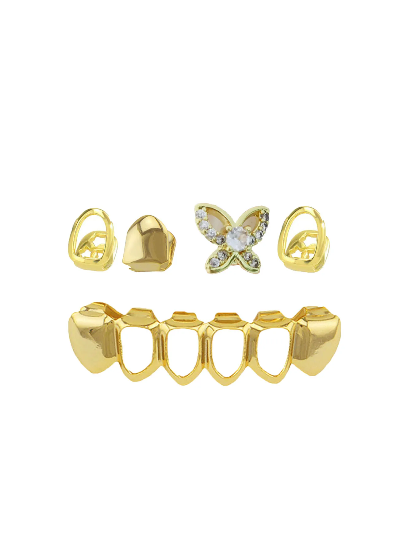 Personalized And Fashionable Five-Piece Set, Hip-Hop Decoration, Shiny Stage Props, Nightclub Party Accessories, Festival Gifts