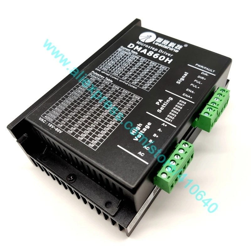 정품 leadshine dma860h nema 34 ~ 42 스테퍼 드롭 무료 쇼핑에 적합한 18 ~ 80 vdc 2 상 스테퍼 드라이브