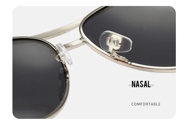 Markendesign Piloten-Polarisierte Sonnenbrille für Herren und Damen – Modetrend für Outdoor, Radfahren, Autofahren – Sonnenbrille, Schutzbrille, Eyewear 2026 – Detail 4