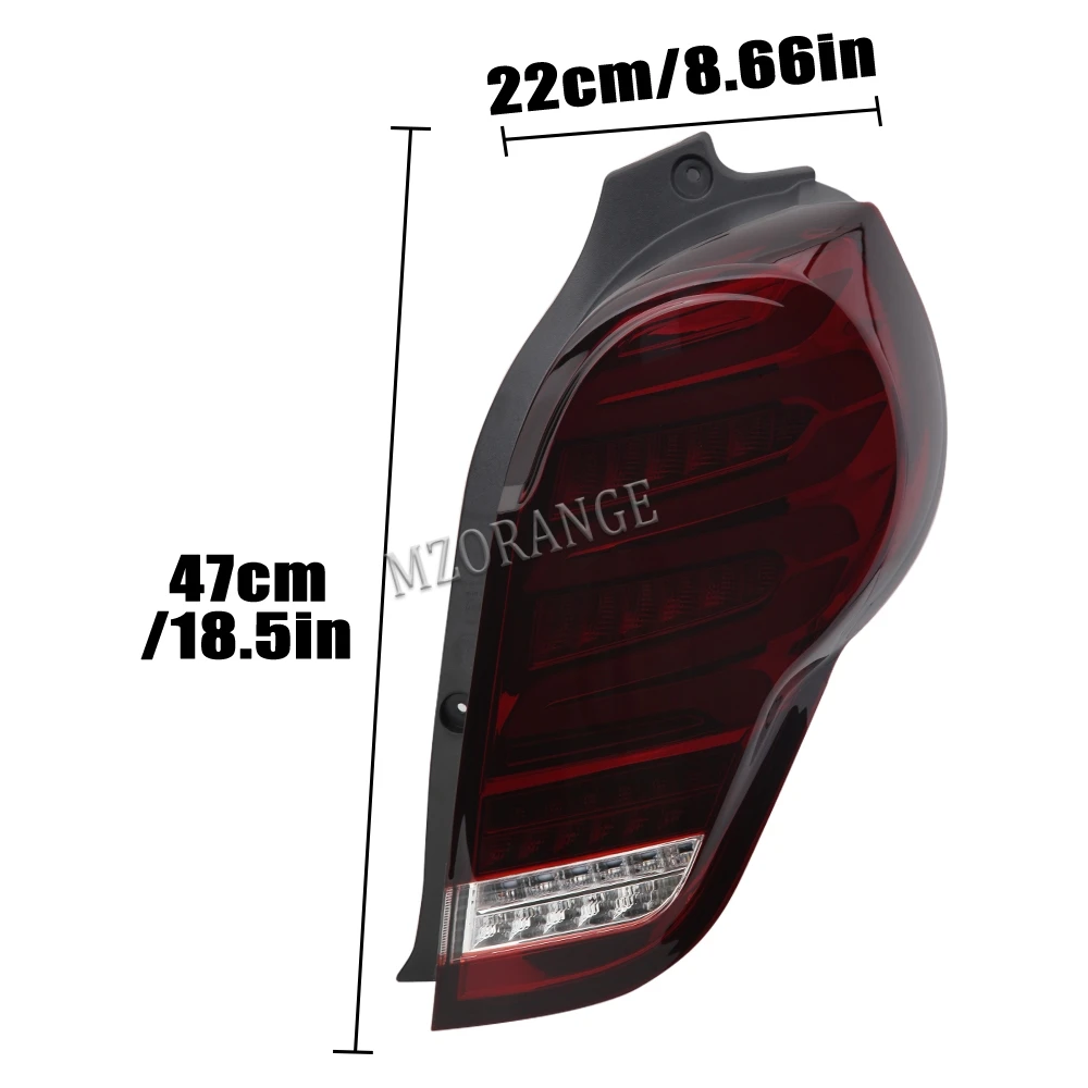 1 Pair LED Rear Tail Light For Chevrolet Spark 2011 2012 2013 2014 Modification Car Taillight Brake Turn Signal Lamp Accessories