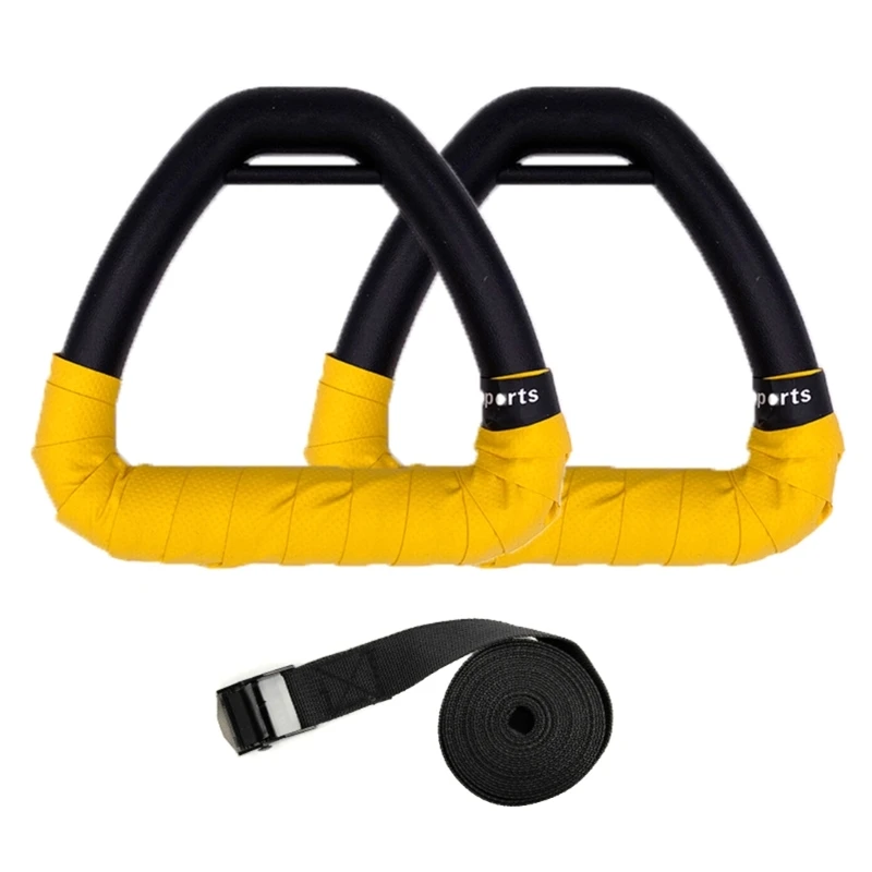 

25UC Professional Home Exercise Rings with Strap, Trapeze Bar Pulls Up Gym Rings Equipment Gymnastic Rings Gym Rings for Kids