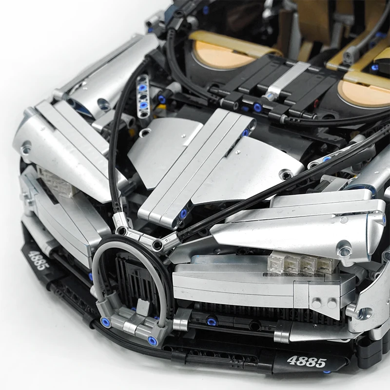 Personalizzato Nuovo Tecnico MOC 40002J Argento Super Veicolo Sportivo 1:8 42083 Modello Building Block Mattoni Puzzle Giocattoli Regali Di Natale Per Bambini