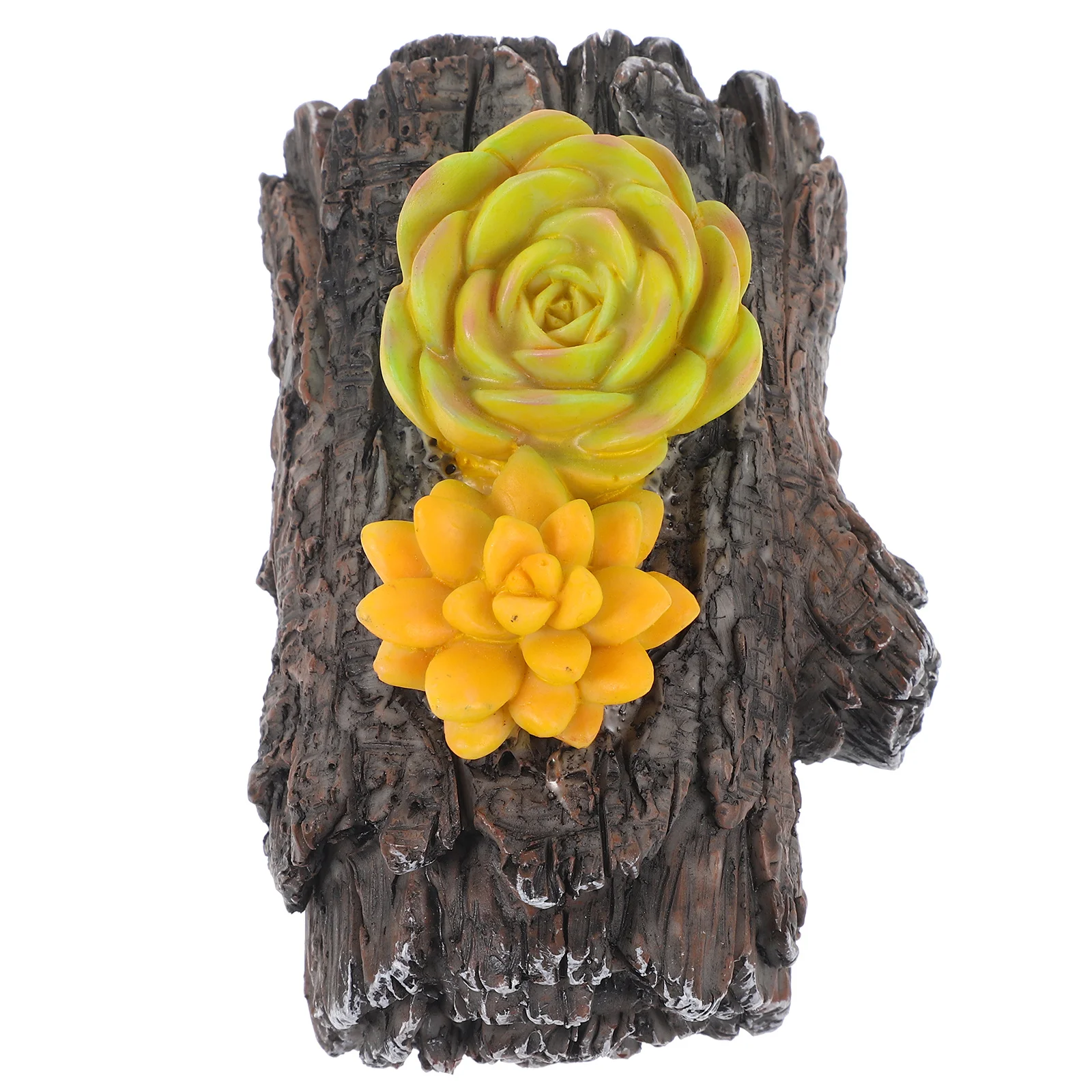 الراتنج الجذع مفتاح إخفاء صندوق تخزين الحديقة في الهواء الطلق حامل مخفي الزخرفية لصندوق تخزين حديقة الأمن #4